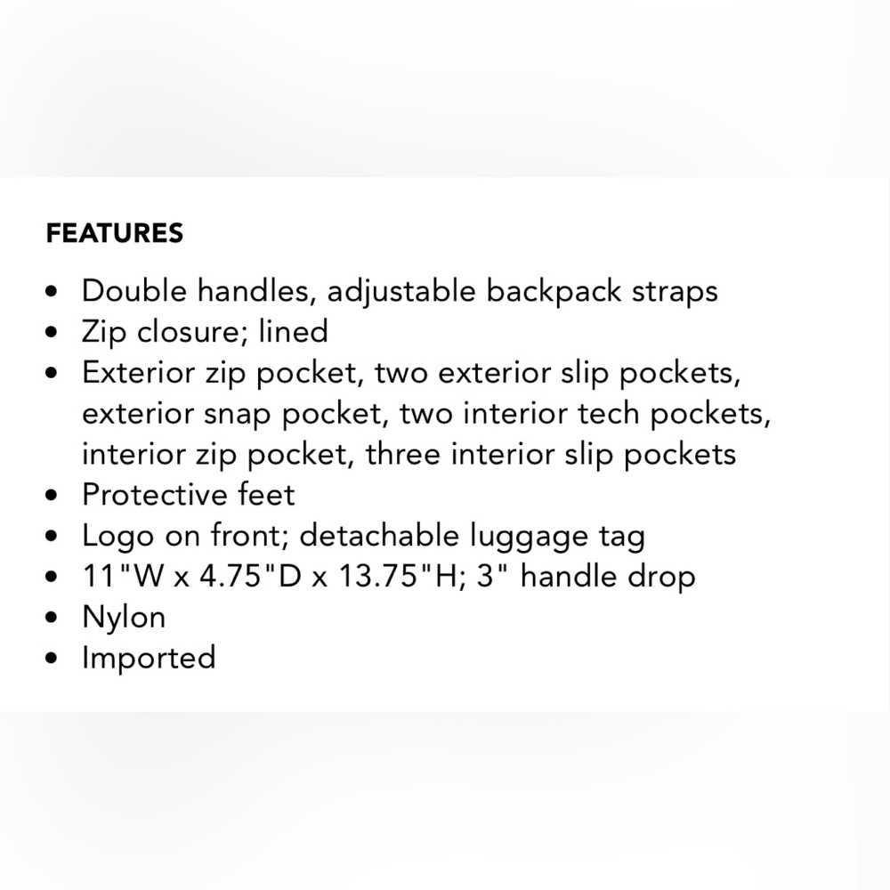 MZ Wallace | GUC Jordan Rust Backpack Multi Pocket - Picture 10 of 10